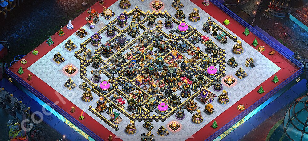 TH17 Base with Copy Link – Anti 3-Star Hybrid Layout Updated 2026