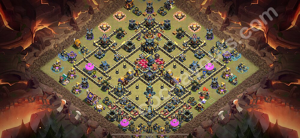 TH17 Base with Copy Link β Anti Everything War Layout Updated 2026