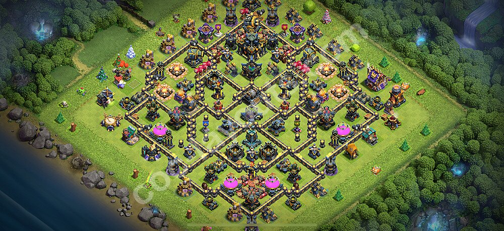 TH17 Farming Base with Link – Resource Protection Layout Updated 2026