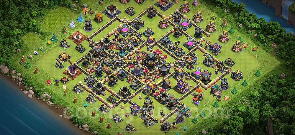 TH17 Hybrid Base with Link – Hybrid Defense Layout Updated 2026