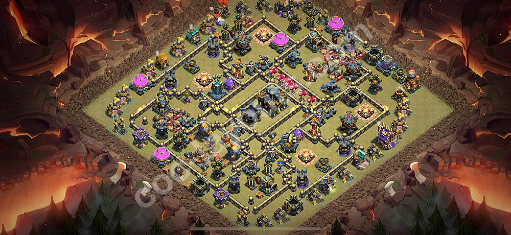 TH17 Solid Defense Base – Award-Winning War Layout CoC 2026