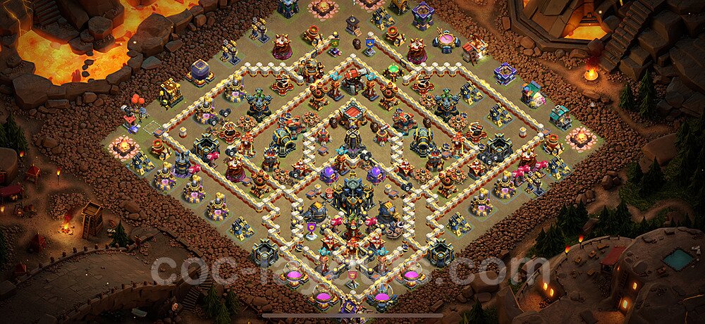 TH17 War Base with Copy Link β Anti 3-Star Strategy 2025