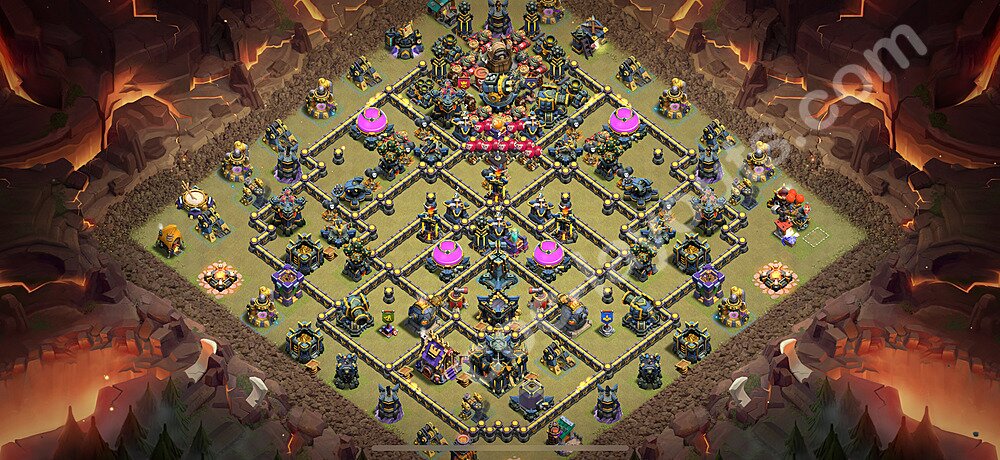 TH17 War Base with Link – Solid Defense Layout Season 2026