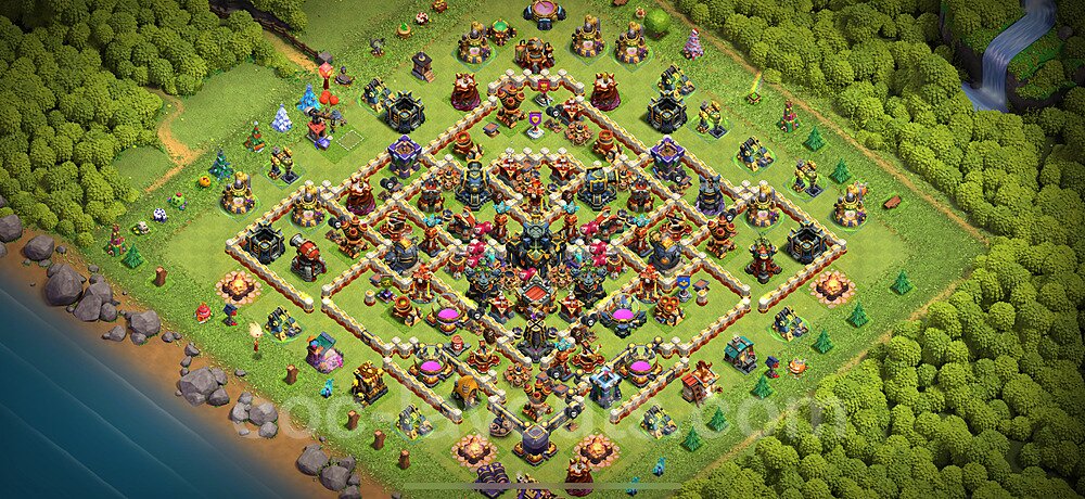 TH17 War Layout – Anti Everything Strategy & Base Link Season 2026