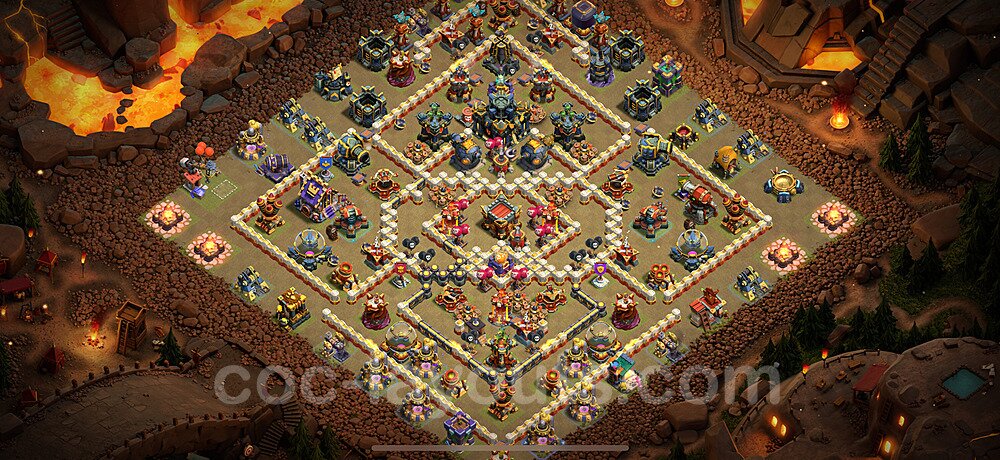 TH17 War Layout – Solid Defense Strategy & Base Link 2025