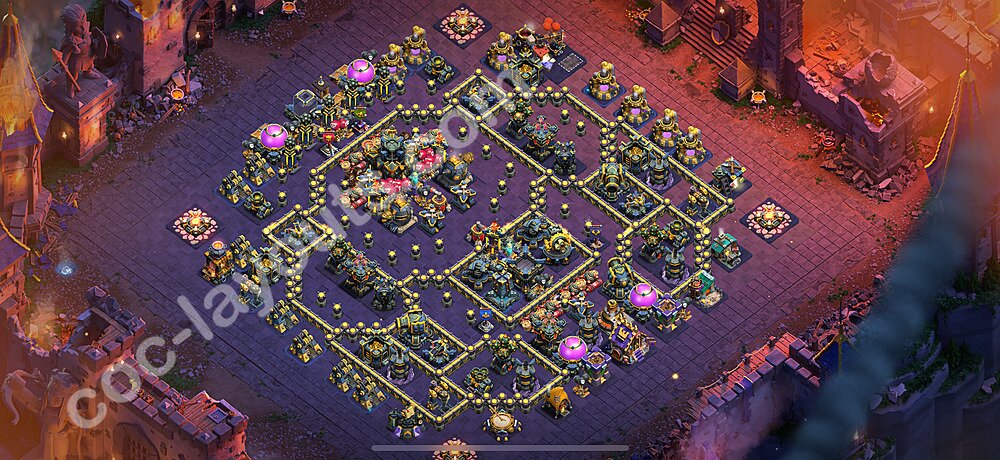 TH17 War Village Layout – Solid Defense Ranked Design 2026