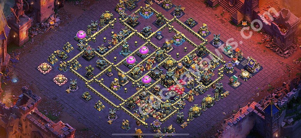 War Base Layout TH17 – Anti 3-Star Defensive Strategy 2025