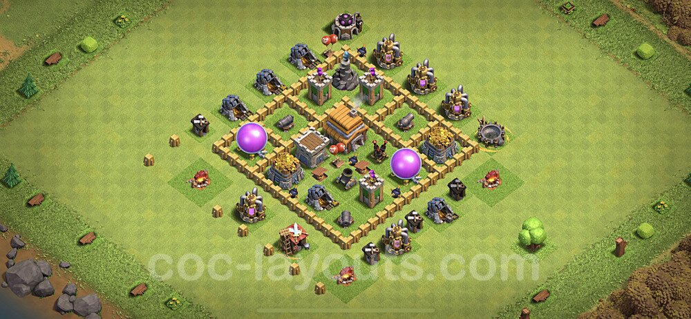 Optimized TH5 Base – Anti 2-Star Hybrid Plan 2026