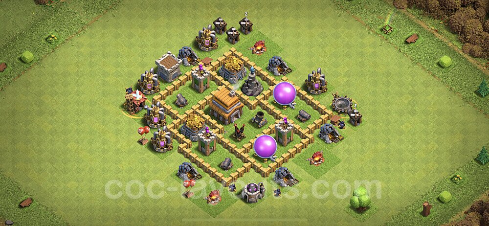 TH5 Trophy Base with Link – Anti Air Layout 2025