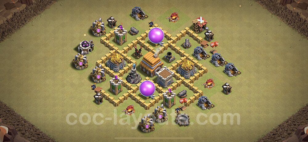 TH5 War Layout – Anti 2-Star Strategy & Base Link Season 2026
