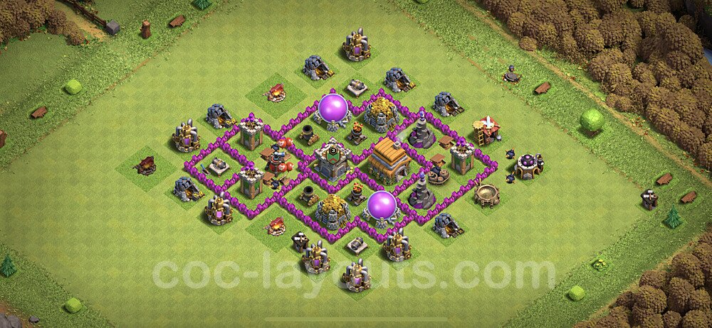 Tested TH6 Farming Base – Anti Air Plan & Copy Link 2025