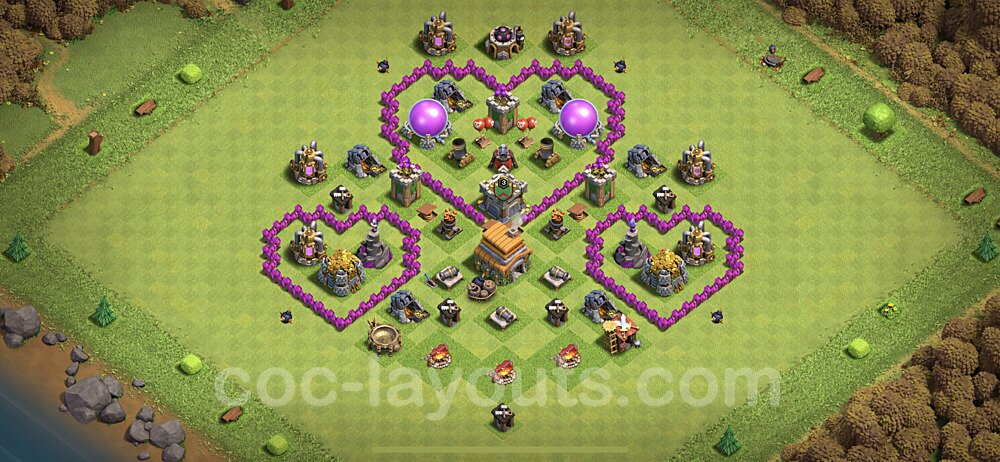 TH6 Solid Defense Base Design – Top War Layout Season 2026