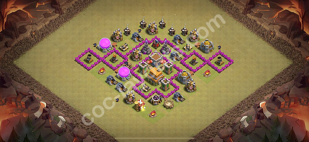 TH6 War Base Blueprint – Anti Everything Edition 2025
