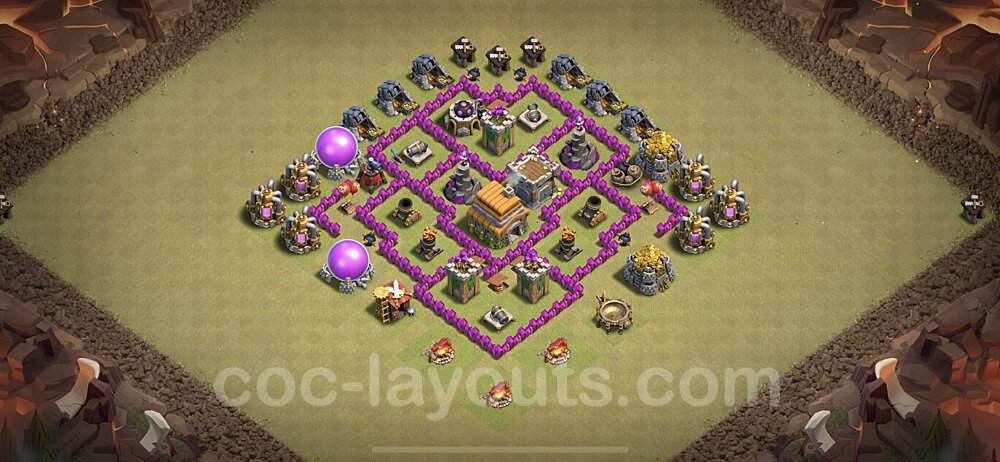 TH6 War Layout – Anti Everything Strategy & Base Link Season 2026
