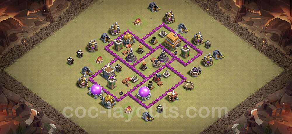 War Base Layout TH6 β Anti Everything Defensive Strategy 2026