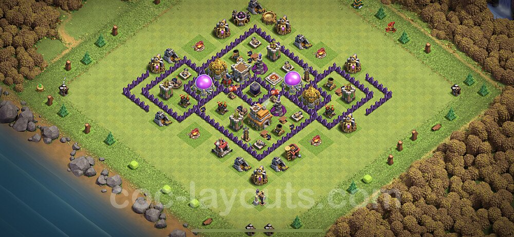 High Win-Rate TH7 Hybrid Base – Hybrid Defense Layout 2026