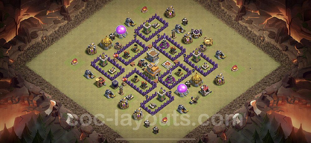 New TH7 War Base – Anti Air Design & Copy Link Updated 2026