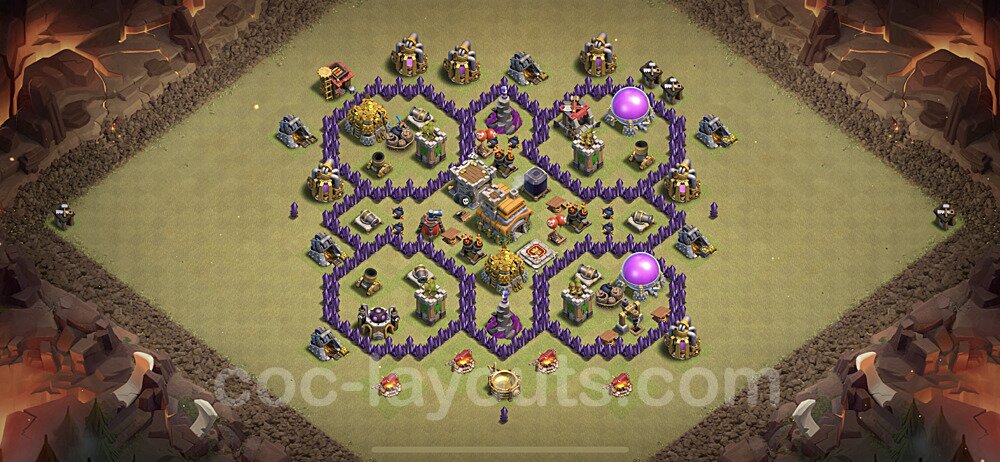 TH7 Anti 2-Star Base – Competitive War Layout Season 2026