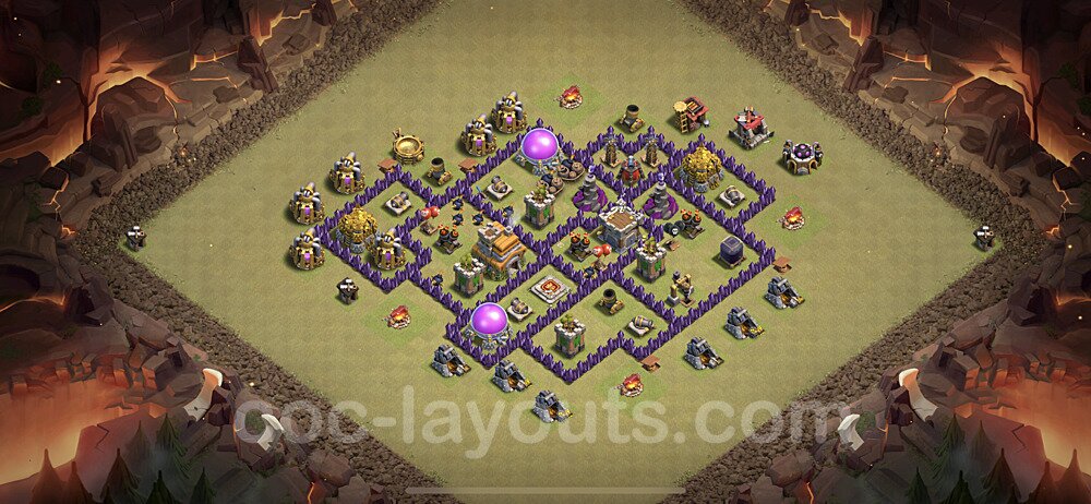TH7 Anti Air War Layout – Copy Link Included CoC 2026