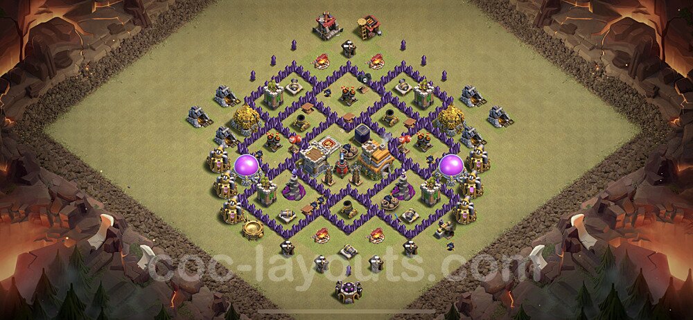 TH7 Anti Everything Base Design – Top War Layout Updated 2026