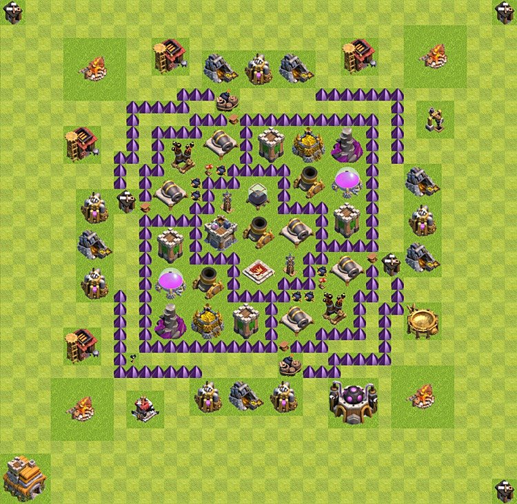 TH7 Farming Base Plan β Resource Protection with Base Link 2025