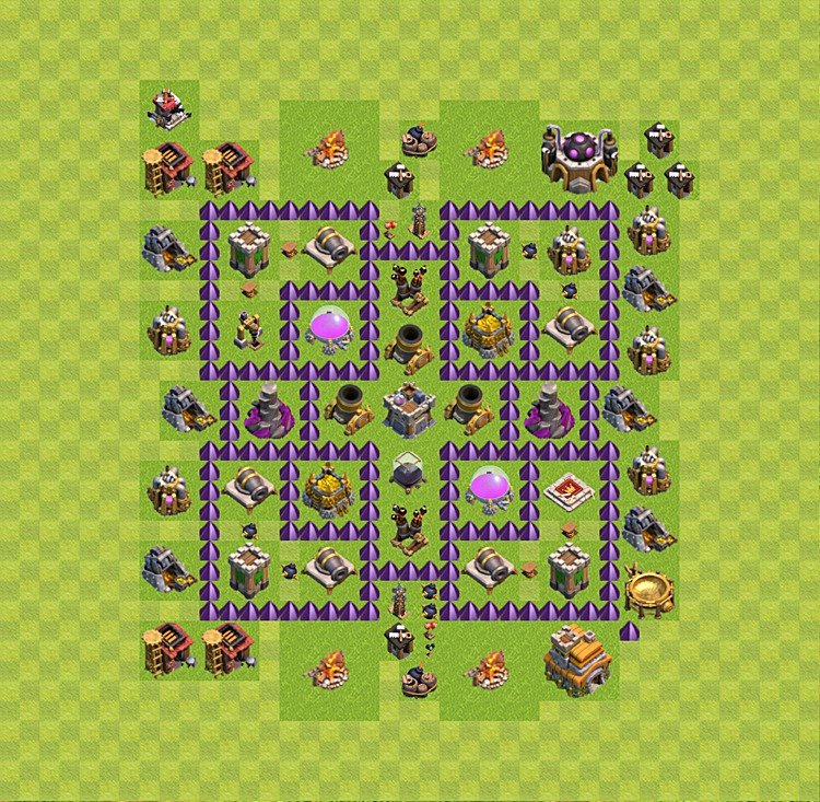 TH7 Farming Base Plan β Resource Protection with Base Link Season 2026