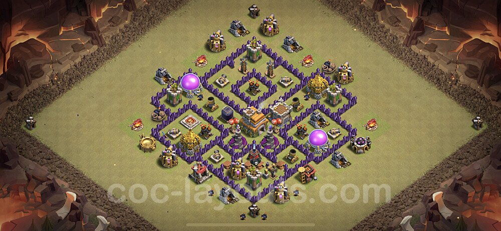 TH7 War Base Blueprint – Anti 3-Star Edition Updated 2026