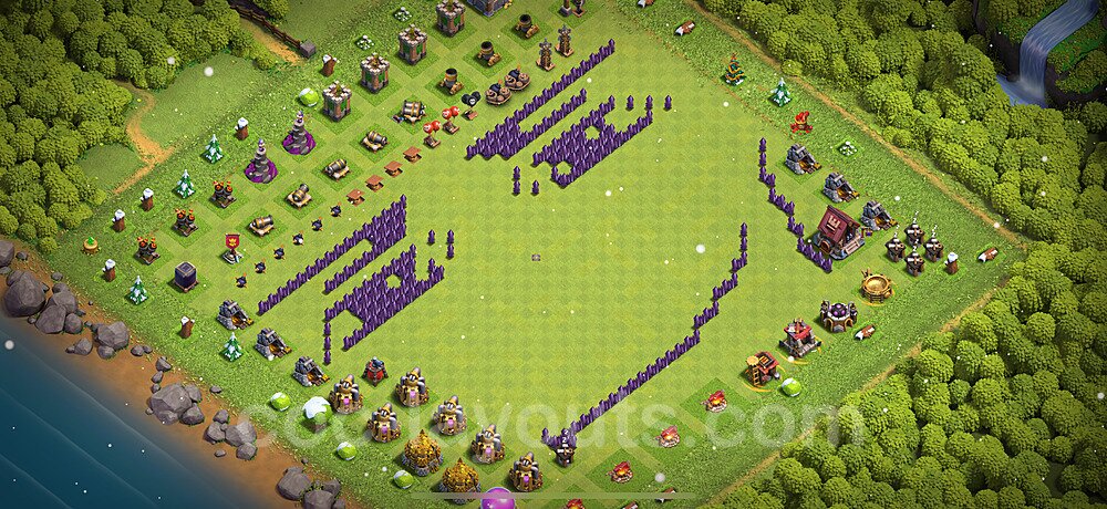TH7 War Base Blueprint – Solid Defense Edition Season 2026
