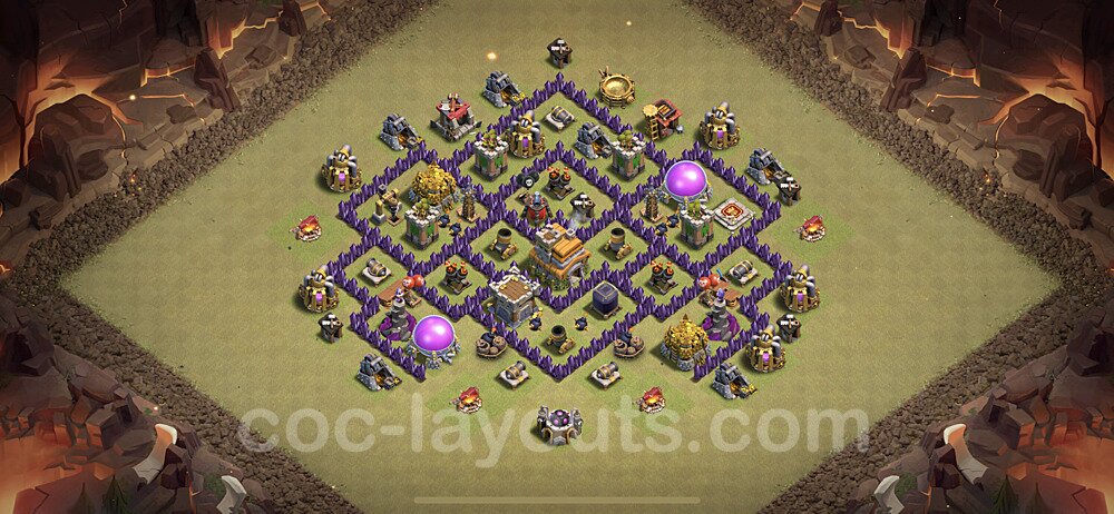 TH7 War Base Plan – Anti Air with Base Link Season 2026
