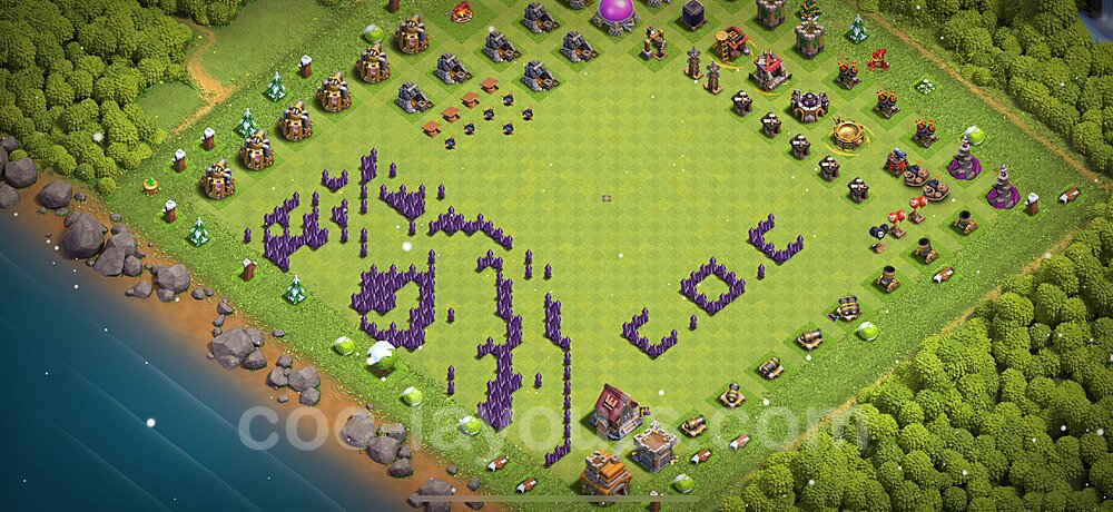 TH7 War Setup – Solid Defense Defensive Layout 2026