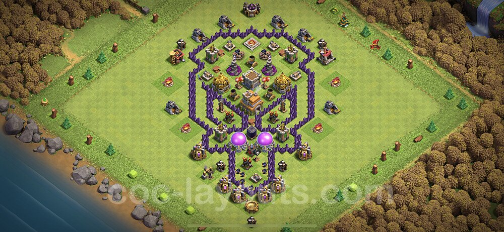 TH7 War Setup – Solid Defense Defensive Layout Updated 2026