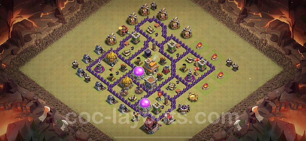 Top Rated TH7 Base – Anti Everything War Design CoC 2026