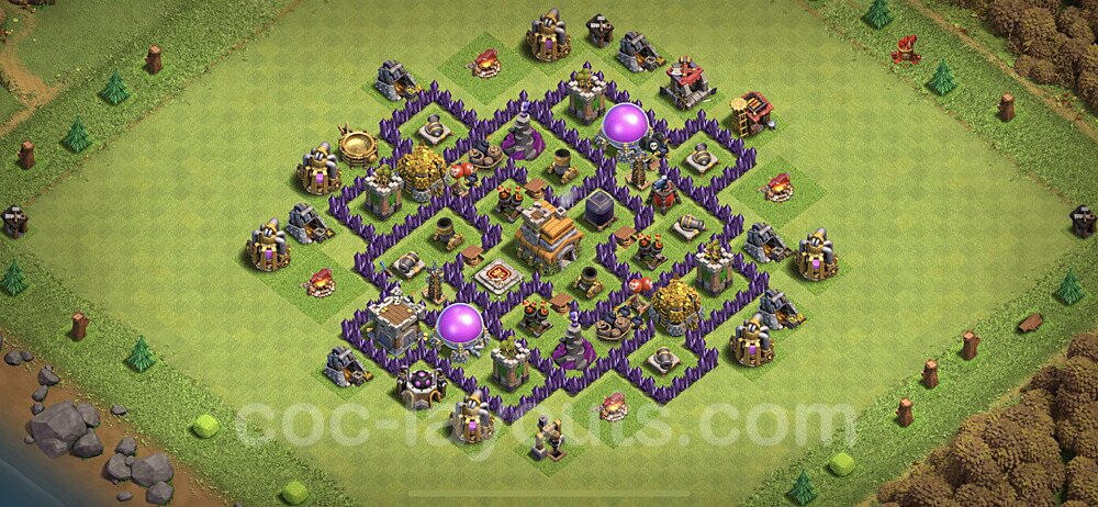 Ultimate TH7 Hybrid Base – Anti Everything with Copy Link CoC 2026