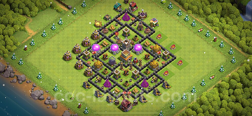 Anti 2-Star Farming Base for TH8 – Instant Copy Link 2025