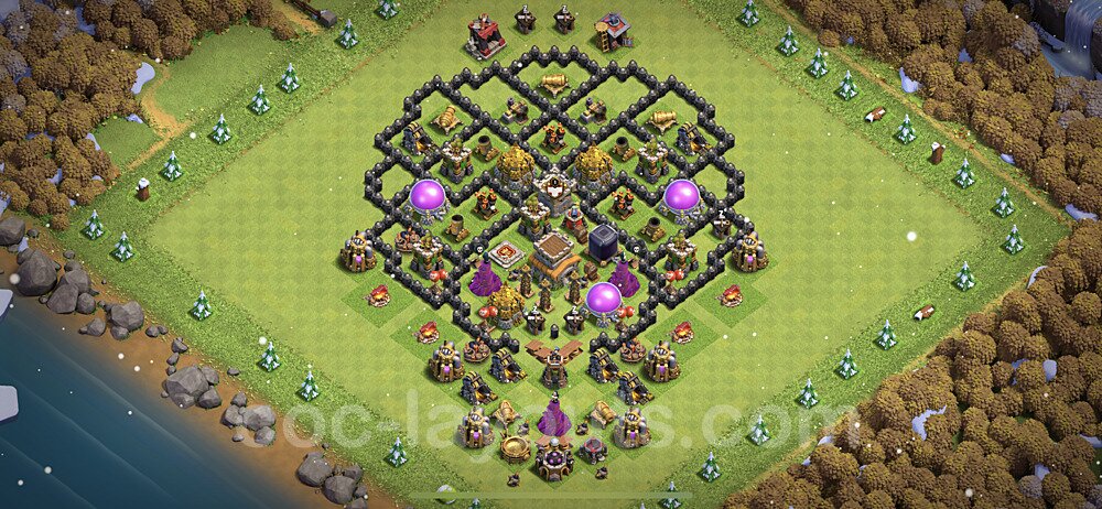 Anti Everything Layout for TH8 β Proven Farming Base 2026