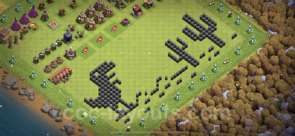 Clash of Clans TH8 War Base – Solid Defense Design Season 2026