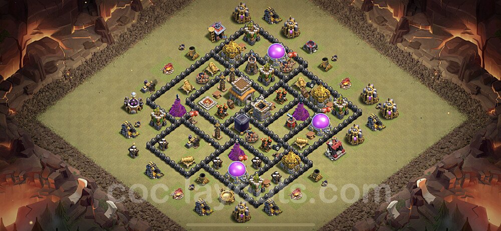 Hybrid Base Layout TH8 – Hybrid Defense Defensive Strategy Season 2026