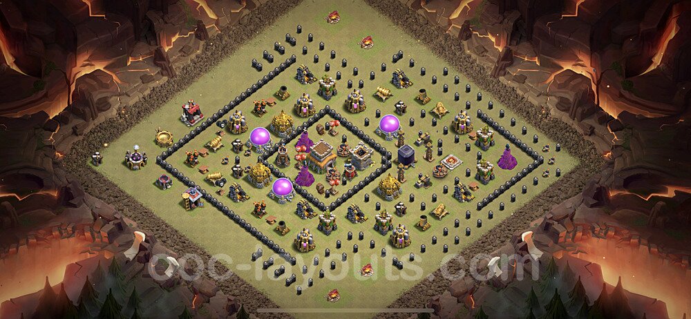 Optimized TH8 Base – Anti Everything War Plan Season 2026