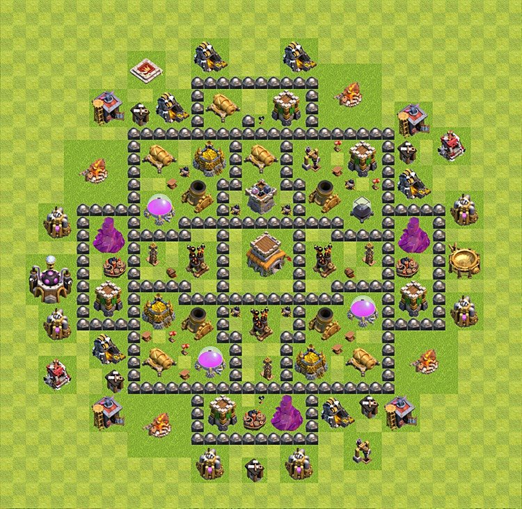 Optimized TH8 Base β Trophy Pushing Trophy Plan 2026
