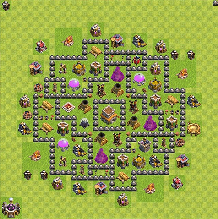 Optimized TH8 Base – Trophy Pushing Trophy Plan 2026