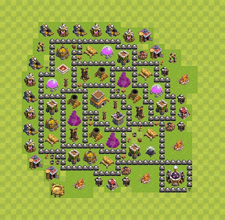 Optimized TH8 Base – Trophy Pushing Trophy Plan Season 2026