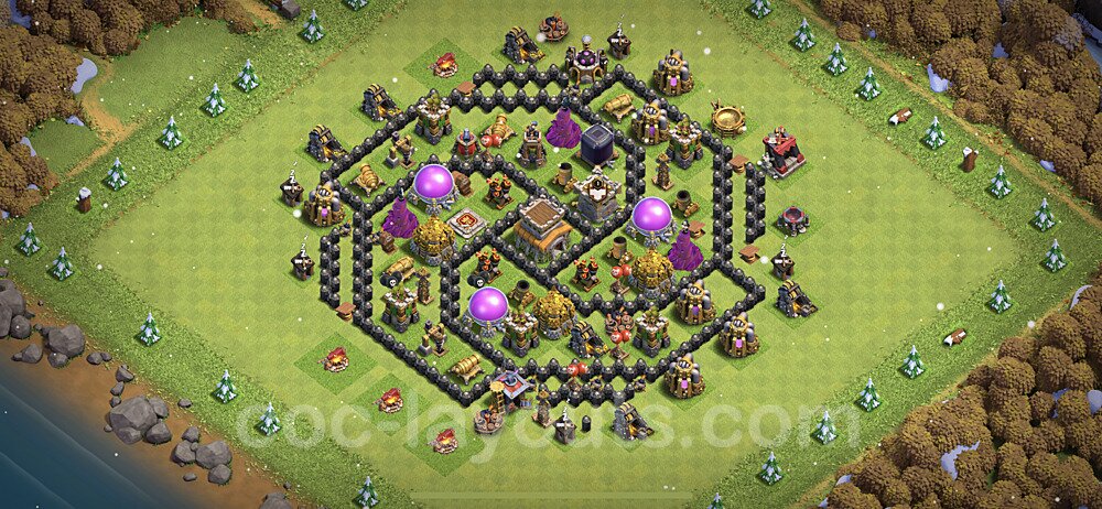 Pro TH8 Hybrid Design β Hybrid Defense Base Link Season 2026