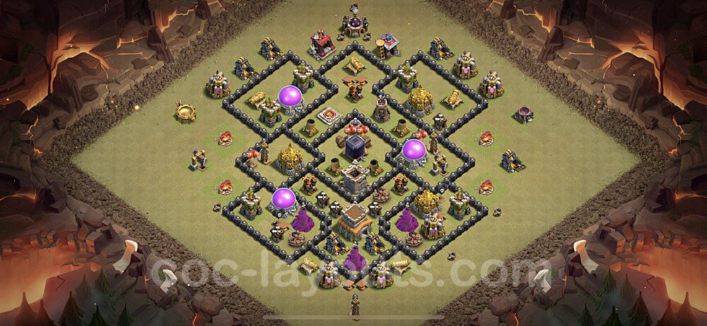 Pro TH8 War Design – Anti 2-Star Base Link 2025