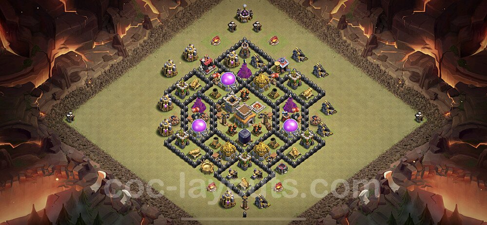 Pro TH8 War Design – Anti Everything Base Link CoC 2026