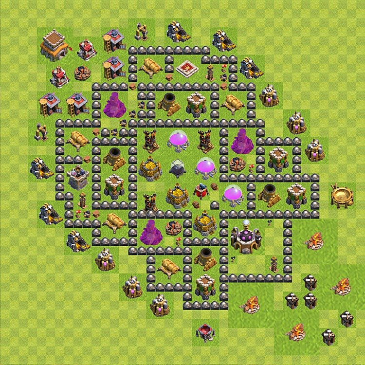 Ranked TH8 Farming Base – Resource Protection with Link 2026