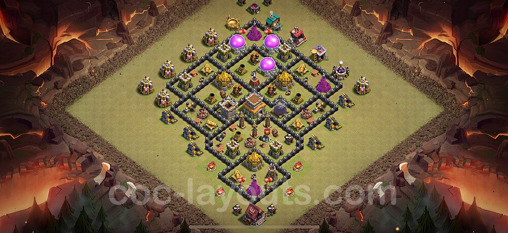 Ranked TH8 War Base – Anti Everything with Link Updated 2026