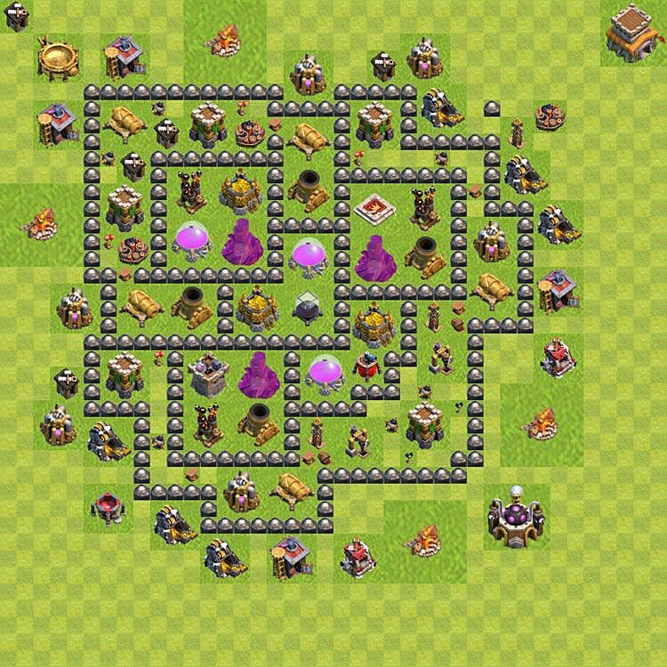 Resource Protection TH8 Base Layout | Best Farming Design 2026