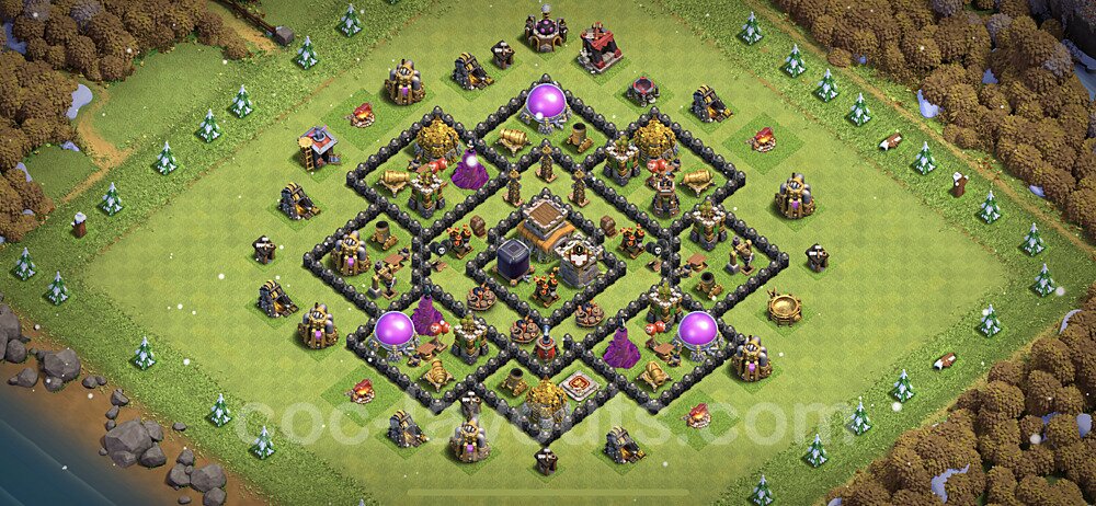 Strongest TH8 Hybrid Base β Resource Protection Guide 2025