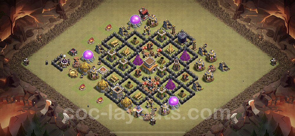 Strongest TH8 War Base – Anti 3-Star Guide 2026