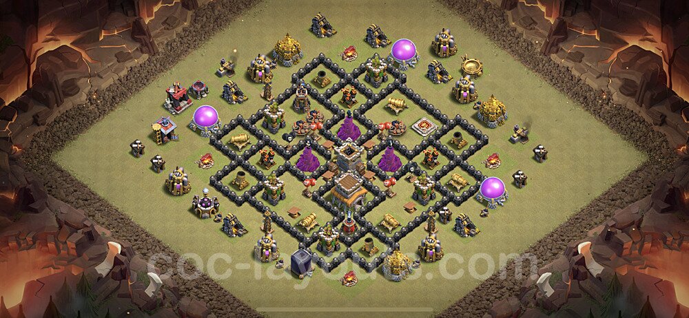 Tested TH8 War Base β Anti Air Plan & Copy Link 2026